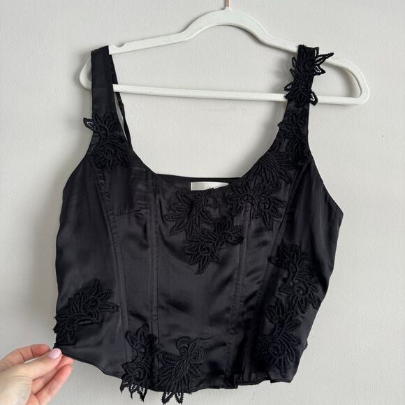 Loveshackfancy Mori Corset Bustier Lace Top Size 12 - Picture 9 of 12